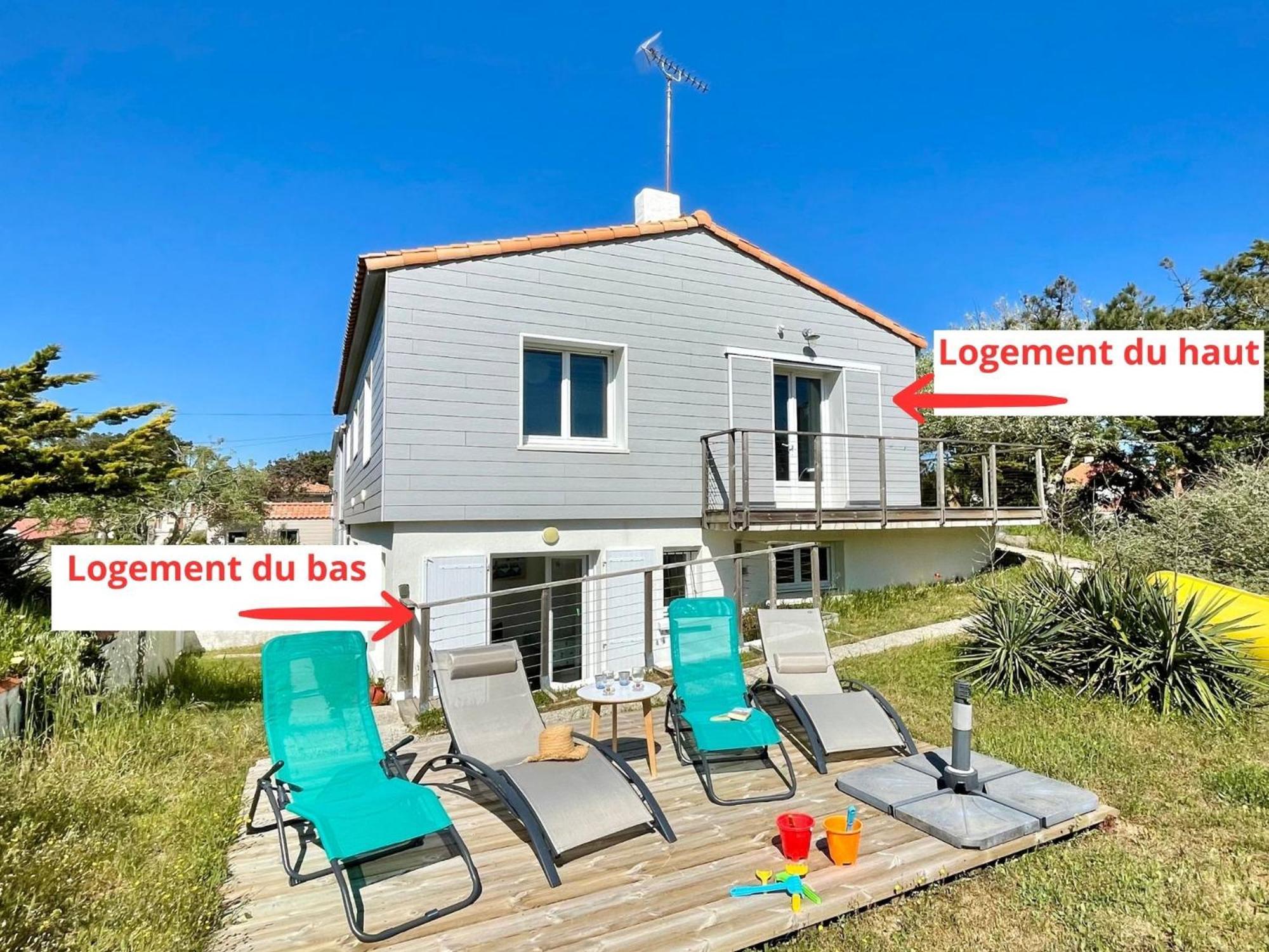 Maison Familiale Au Calme, Proche Plage, 9 Couchages, Terrasses, Wifi, Garage Velo - Bretignolles-Sur-Mer - Fr-1-231-203 Bagian luar foto